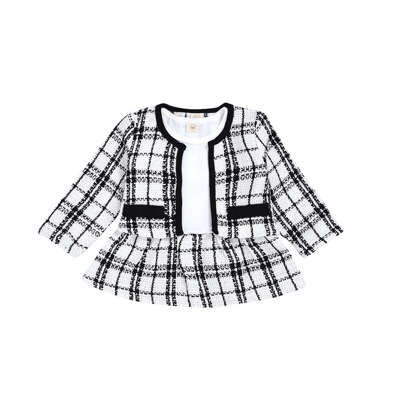 Long-sleeved Dresses Two-piece Children's