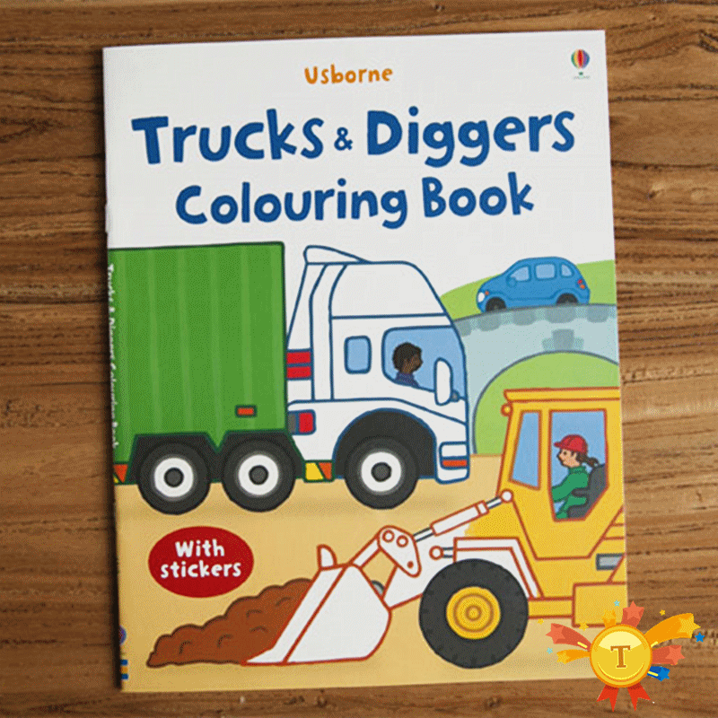 Children coloring sticker book