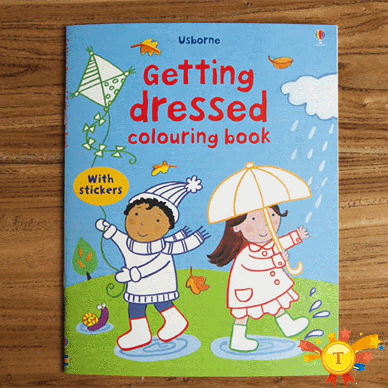 Children coloring sticker book