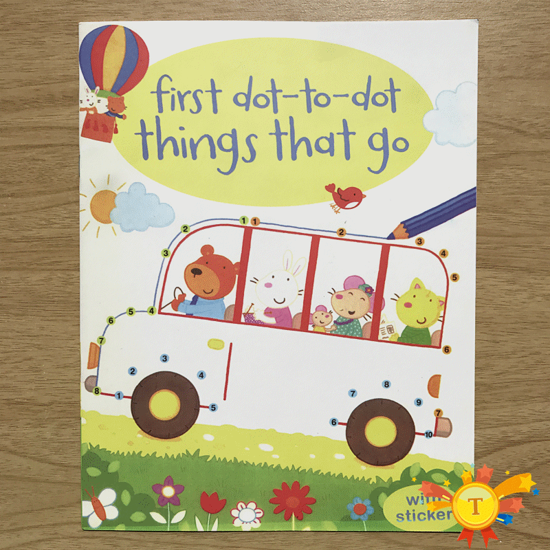 Children coloring sticker book