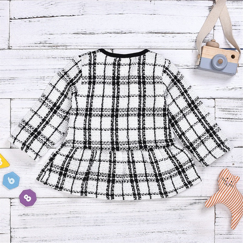 Long-sleeved Dresses Two-piece Children's