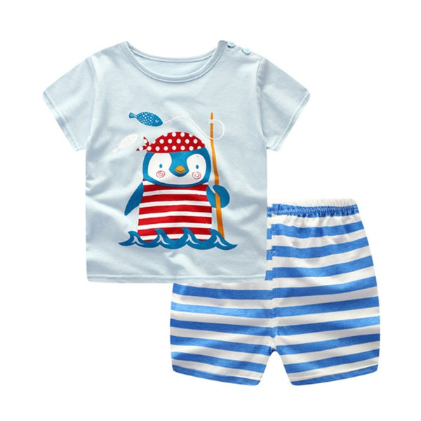 Cartoon Clothing Baby Boy Summer Clothes T-shirt
