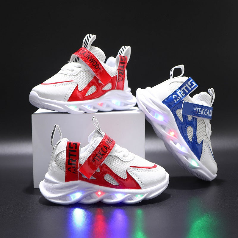 Children's Alphabet Webbing Mesh Breathable Kids Shoes C