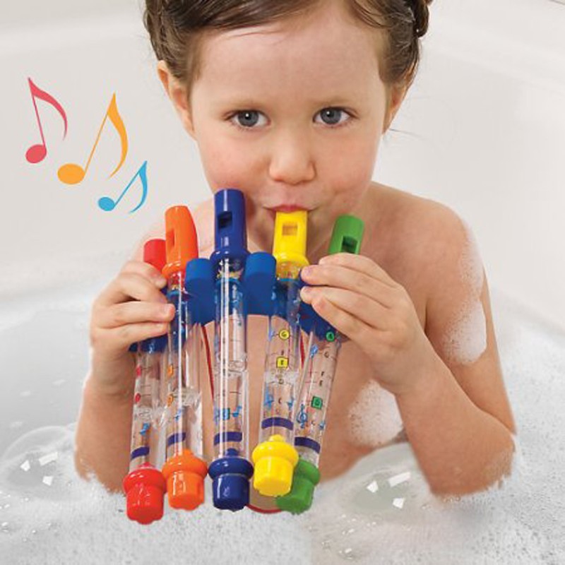 5pcs Lot Kids Bathtime Fun Water Flutes