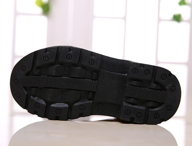 Winter Children Shoes Leather Waterproof Martin Boots Kids