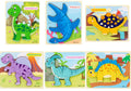 Baby Wooden Cartoon Dinosaur 3D Puzzle
