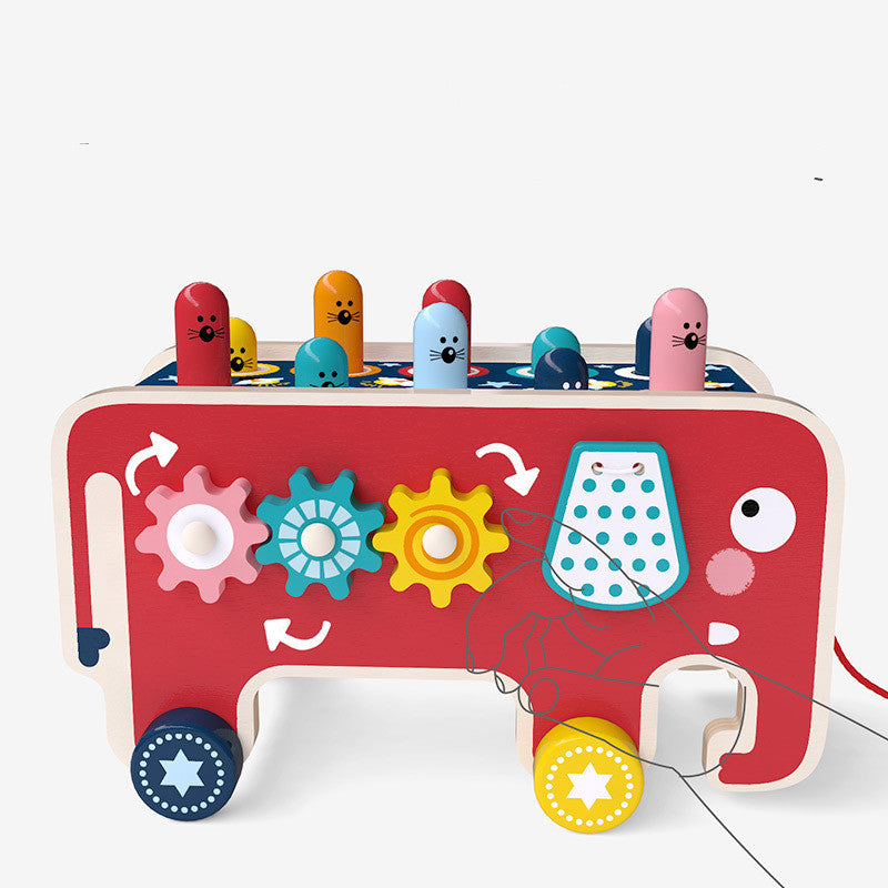Toddlers Kids Wooden Pounding Bench