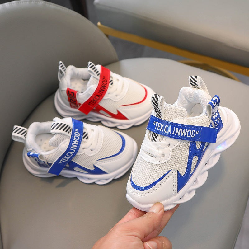 Children's Alphabet Webbing Mesh Breathable Kids Shoes C