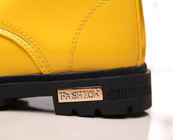 Winter Children Shoes Leather Waterproof Martin Boots Kids